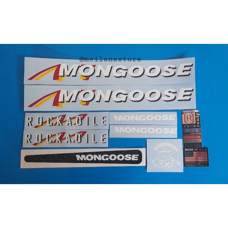 Stiker Sepeda Mongoose Rockadile