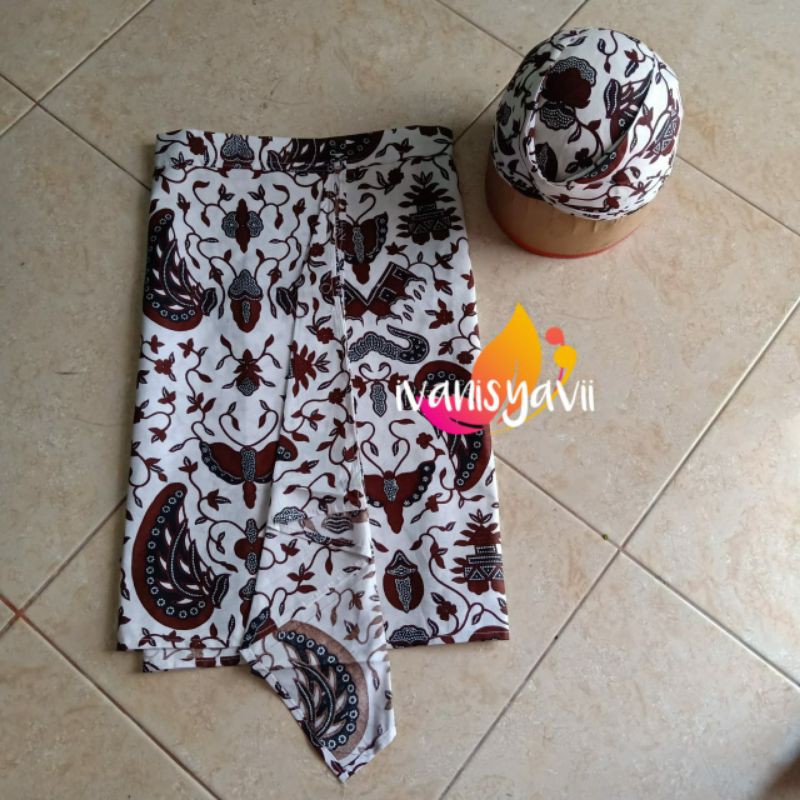 Set Sapit Urang + Blangkon, Motif Sido Asih Gede