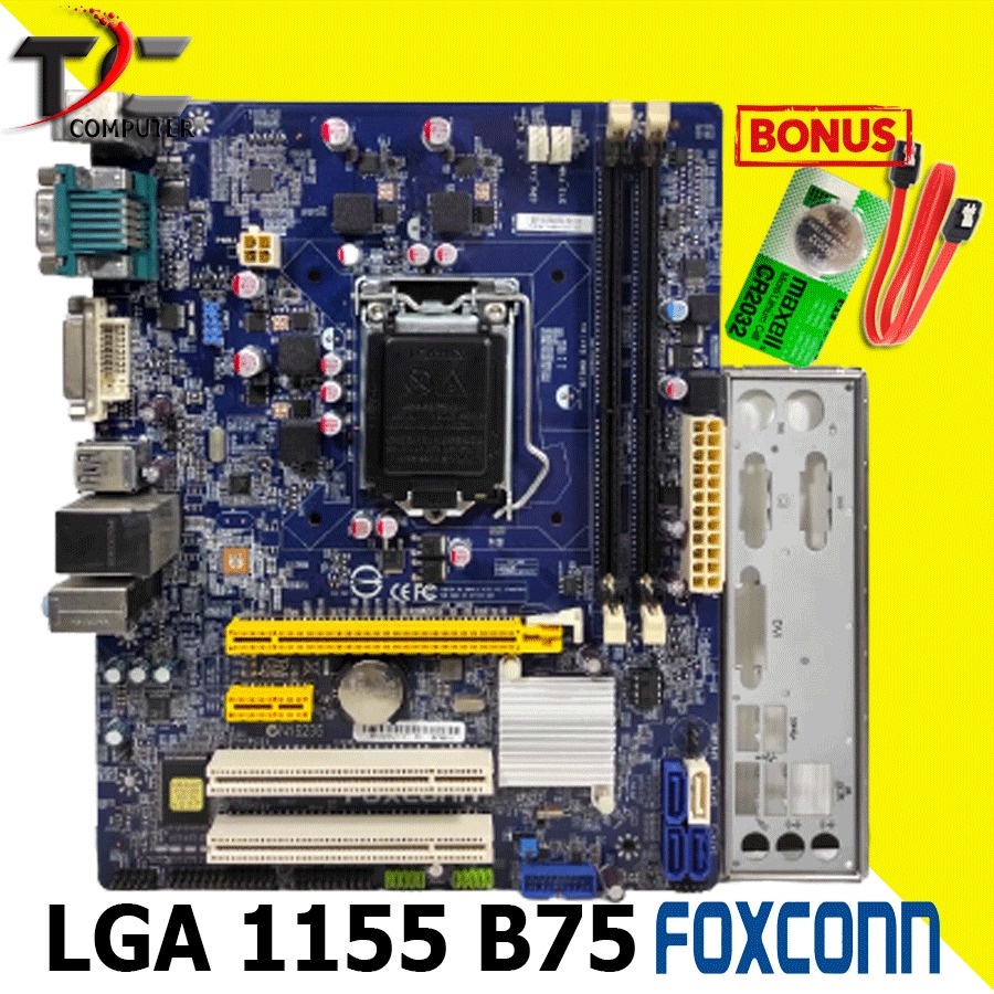 MOBO LGA 1155 B75 2 SLOT RAM - FOXCONN