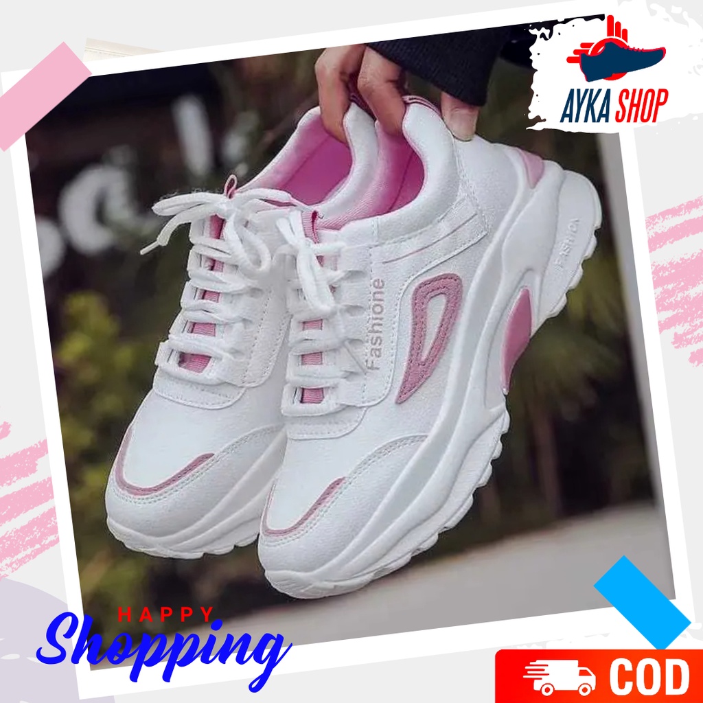 Sepatu Sneakers Wanita Perempuan Cewek Fashion Wanita Terbaru 2022 Premium Berkualitas Terlaris Coco