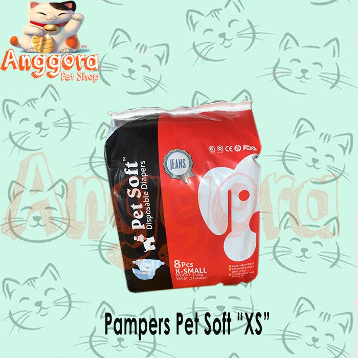 Pampers untuk Kucing Anjing PET SOFT All Size