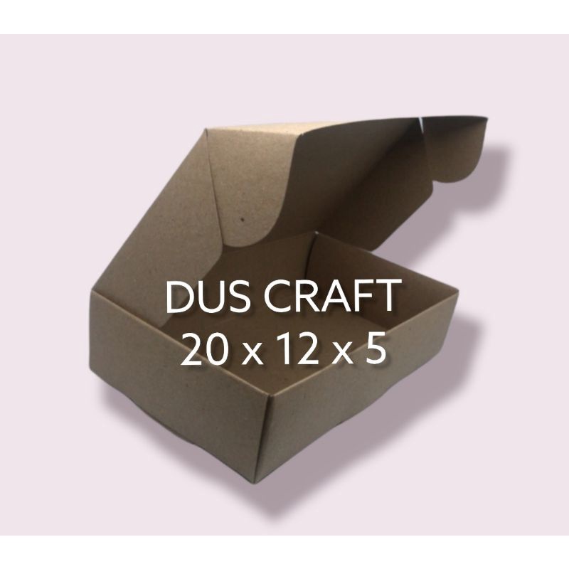

BOX CRAFT PACKING ONLINE SHOP 20 x 12 x 5 (BUKAN CORRUGATED BOX)