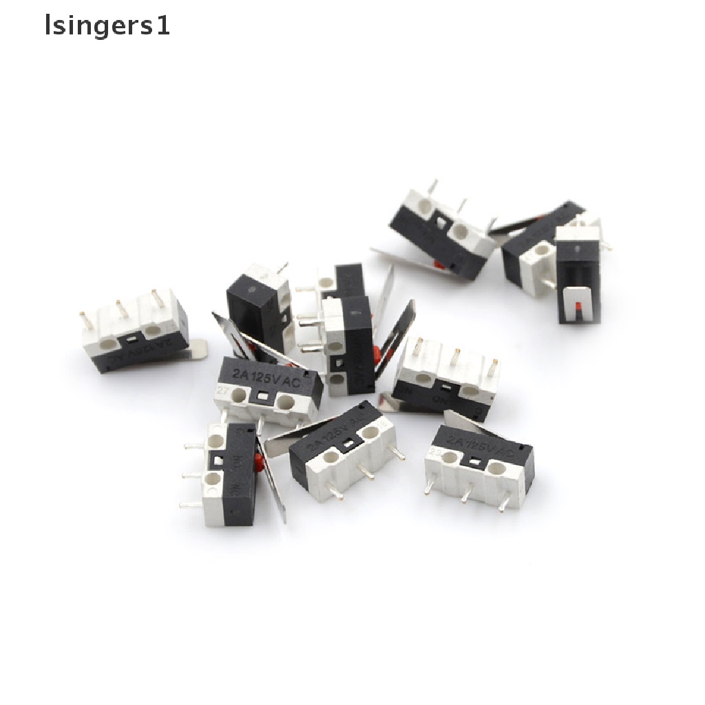 (lsingers1) 10pcs Saklar Aktuator Mikro 2A 125V