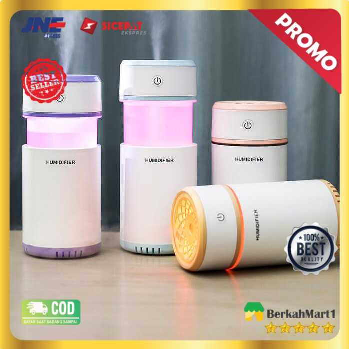 Taffware Air Humidifier Retractable 200ml + Night Light - HUMI H13