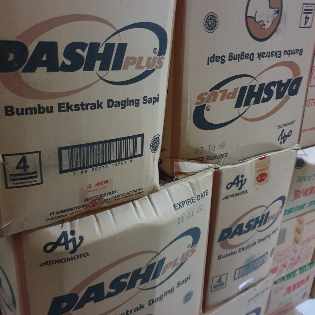 [Dus] Dashiplus Dashi plus Bumbu Ekstrak Daging SAPI Ajinomoto 1 DUS = 20 pack x 1kg - DASHIPLUS