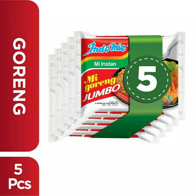 

Indomie Goreng Jumbo 5 Pcs