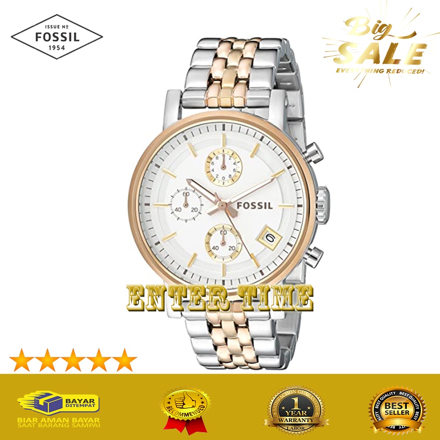 EXTRA HEMAT  JAM TANGAN WANITA BRANDED  F0551L ES3840 ES 3840 QUARTZ STAINLESS JAM TANGAN HADIAH BAY