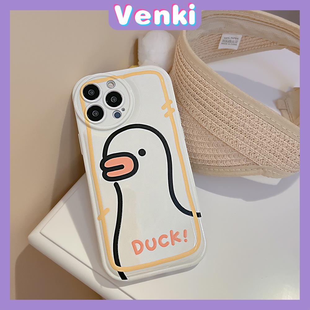 iPhone Case TPU Silicone Soft Case Airbag Shockproof Protection Camera Cute Cartoon Duck Style Compatible For iPhone 11 Pro Max 13 Pro Max 12 Pro Max 7Plus xr XS Max