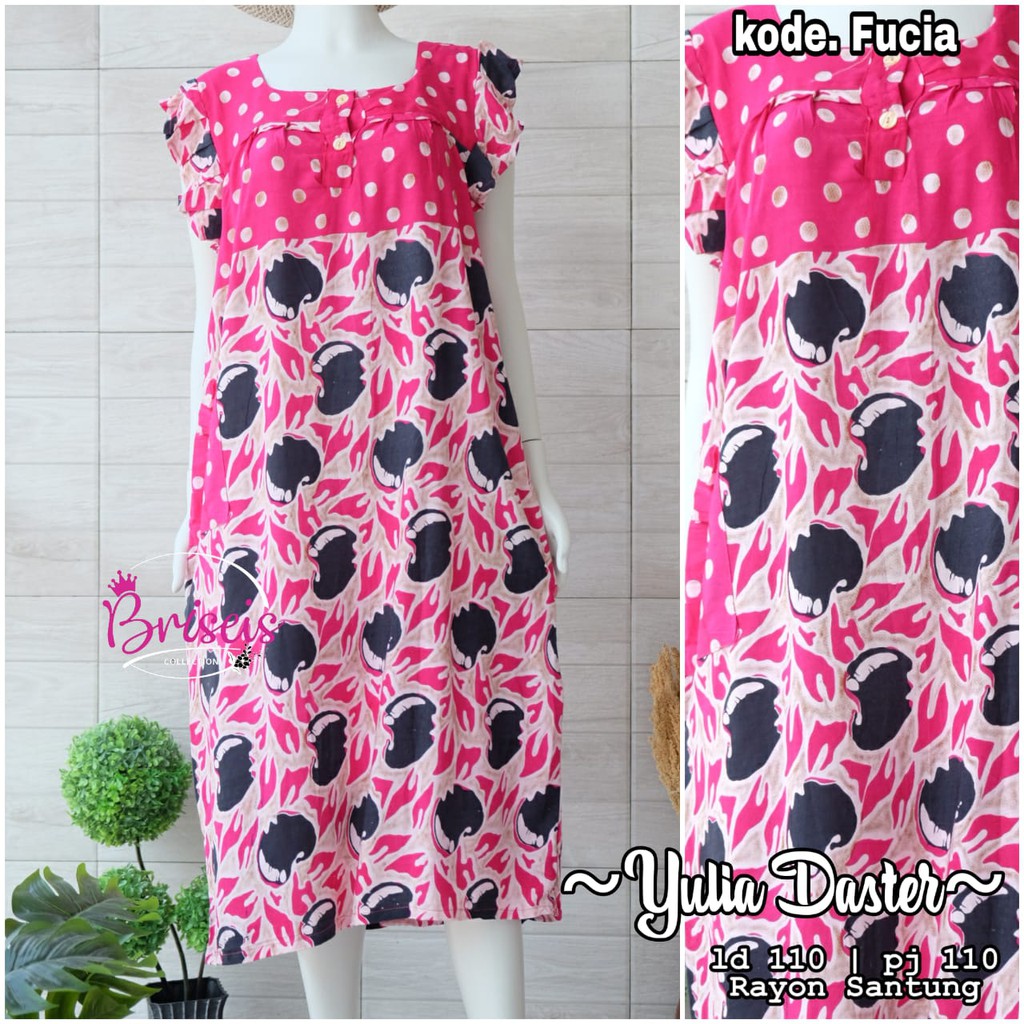 Yulia Tunik Daster Rayon Santung