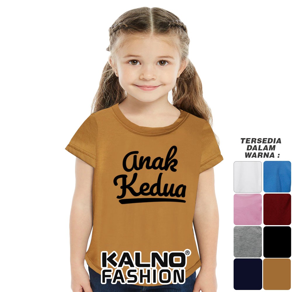 Baju Anak Print anak kedua 307 - Anak Anak Umur 1 -  7 Tahun Ukuran S M L XL Bahan Katun polyester