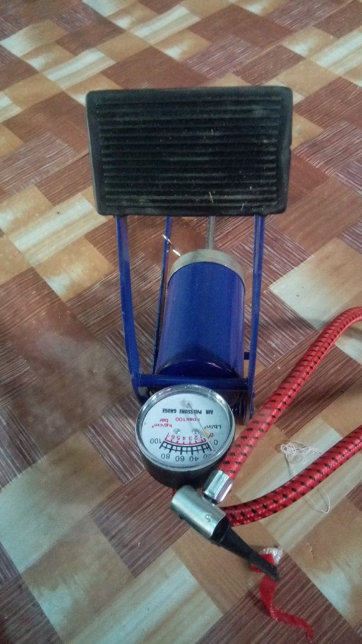 Pompa Kaki Injak Serbaguna Bola Balon Sepeda Foot Pump 100 Psi Tekanan Berfungsi Palazzo/werkline