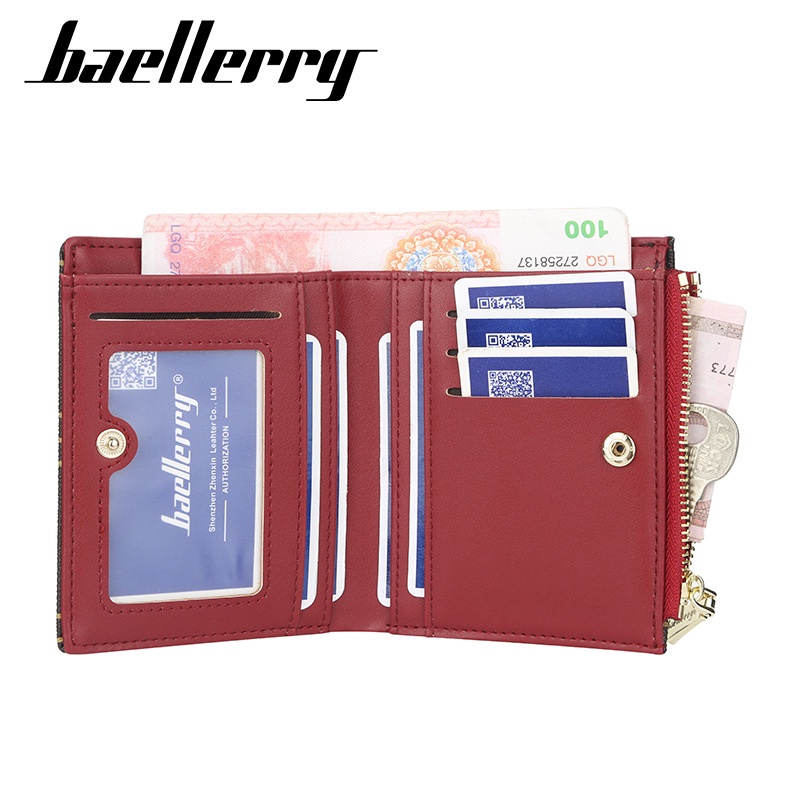 DOMPET LIPAT WANITA BAELLERRY ORIGINAL IMPORT MINI KULIT JENNIFER PENDEK KARTU KECIL BATAM MURAH ORI