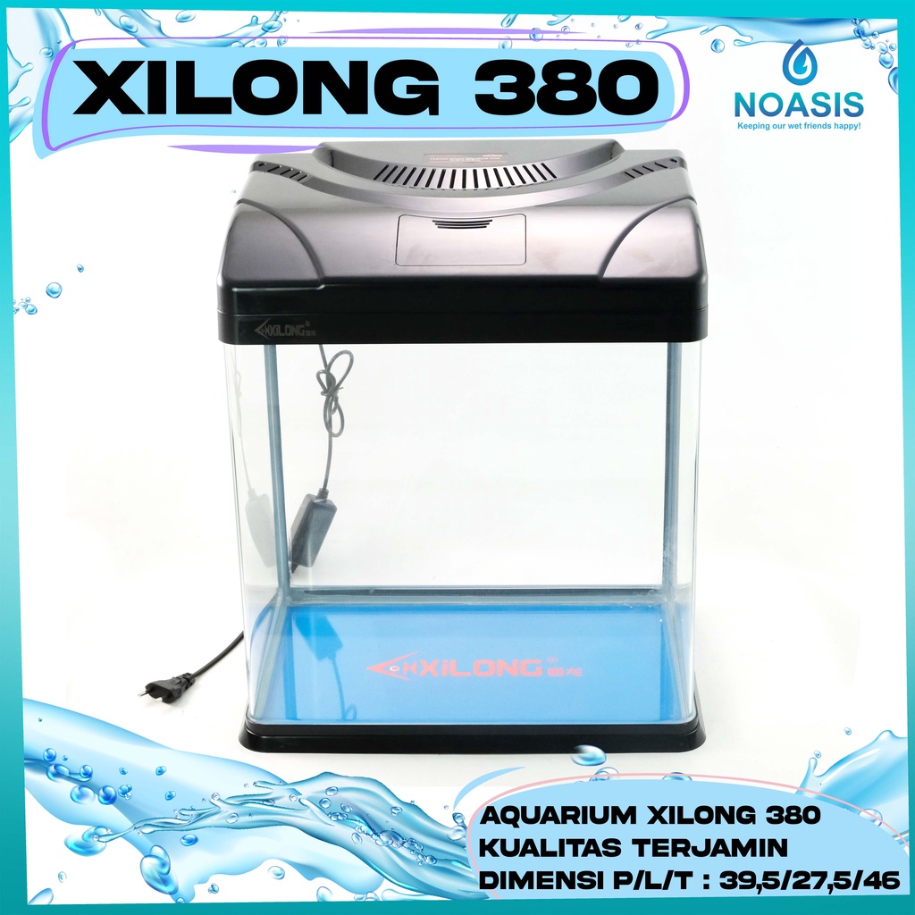 AQUARIUM AQUASCAPE BENDING IMPORT GLASS TANK XILONG XQ-380A XQ 380 A