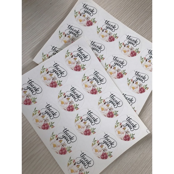 Jual Stiker Thank You Aesthetic Pcs Shopee Indonesia