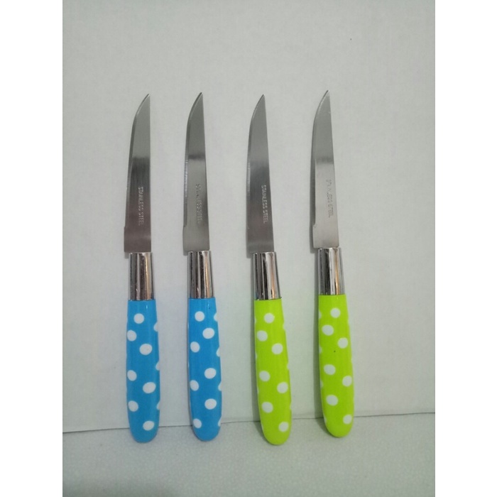 pisau buah polkadot Pisau Set Mini super tajam / pisau buah / pisau murah/ pisau 4312