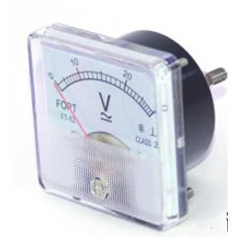 Analog Volt Panel Meter FORT Type OB-65V MERK FORT
