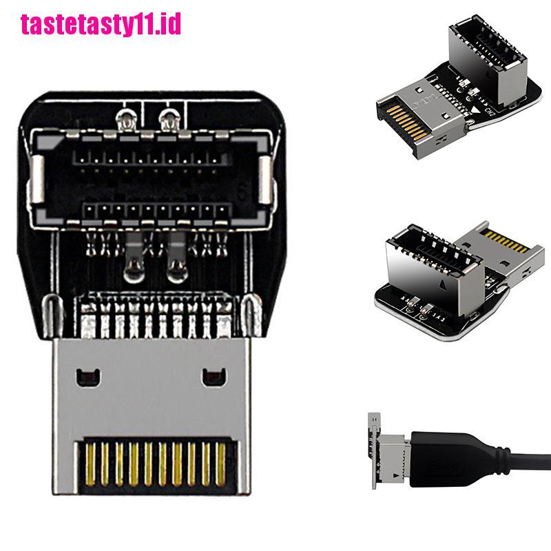 Taty Konektor Panel Depan Internal USB 3.1 Tipe E 90 Derajat