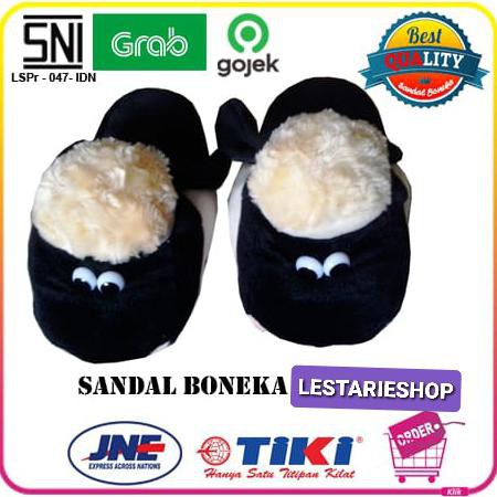 Ready# Sandal Boneka Dewasa L Saundshep(Sandal Lucu,Sandal Dewasa Cewek)
