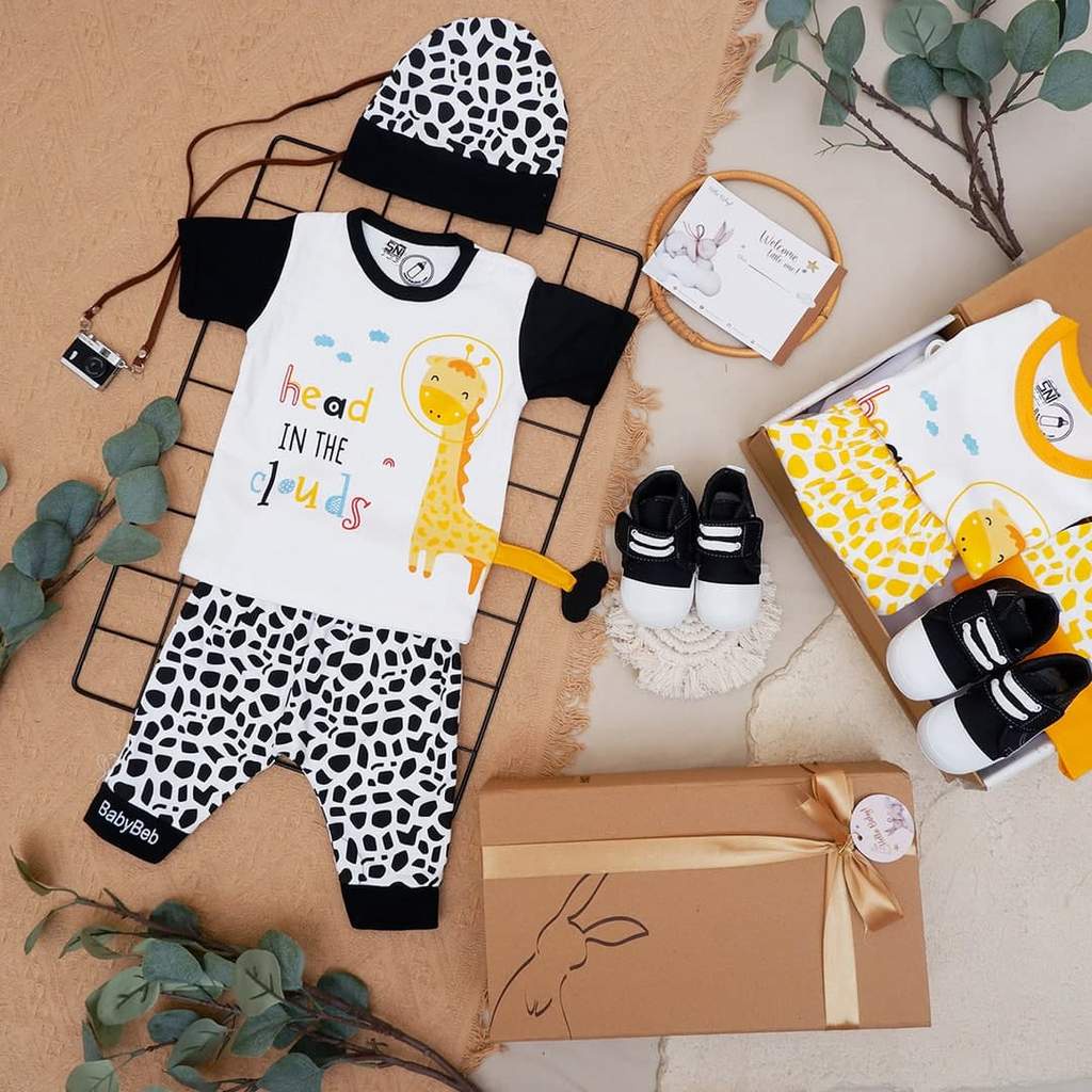 LIO036 Boys Baby Hampers 0-12 months/ Hampers bayi newborn/ Kado bayi/ baby boys gift set-Gerardo Black