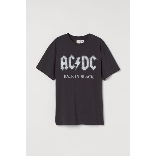 Kaos ACDC Oversize H&M Original