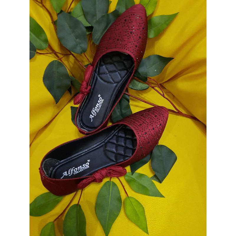 sepatu/flatshoes wanita MERAH MAROON