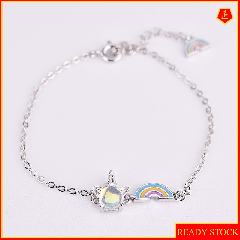 [Ready Stock]Elegant Colorful Unicorn Rainbow Bracelet