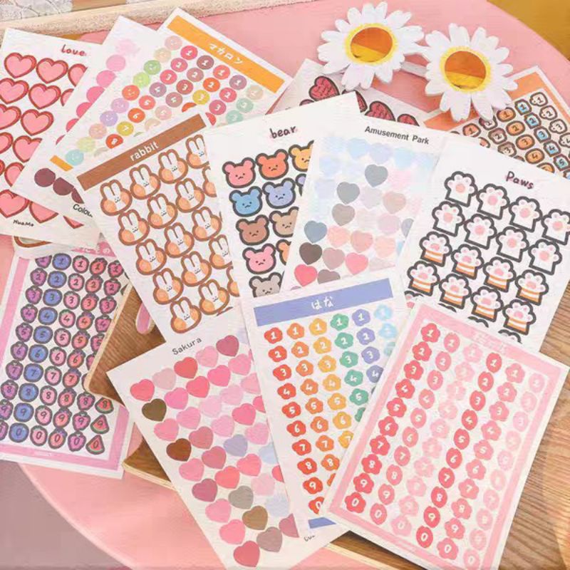 

Sticker Scrapbook Poodle Friend Stiker Motif Lucu