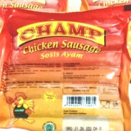 

champ sosis ayam chicken sausages isi 15