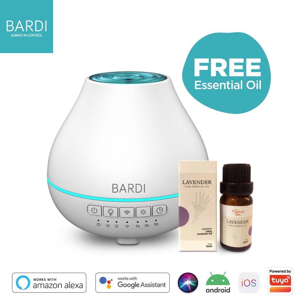 BARDI Smart Aroma Diffuser FREE Essential Oil Lavender 10ML