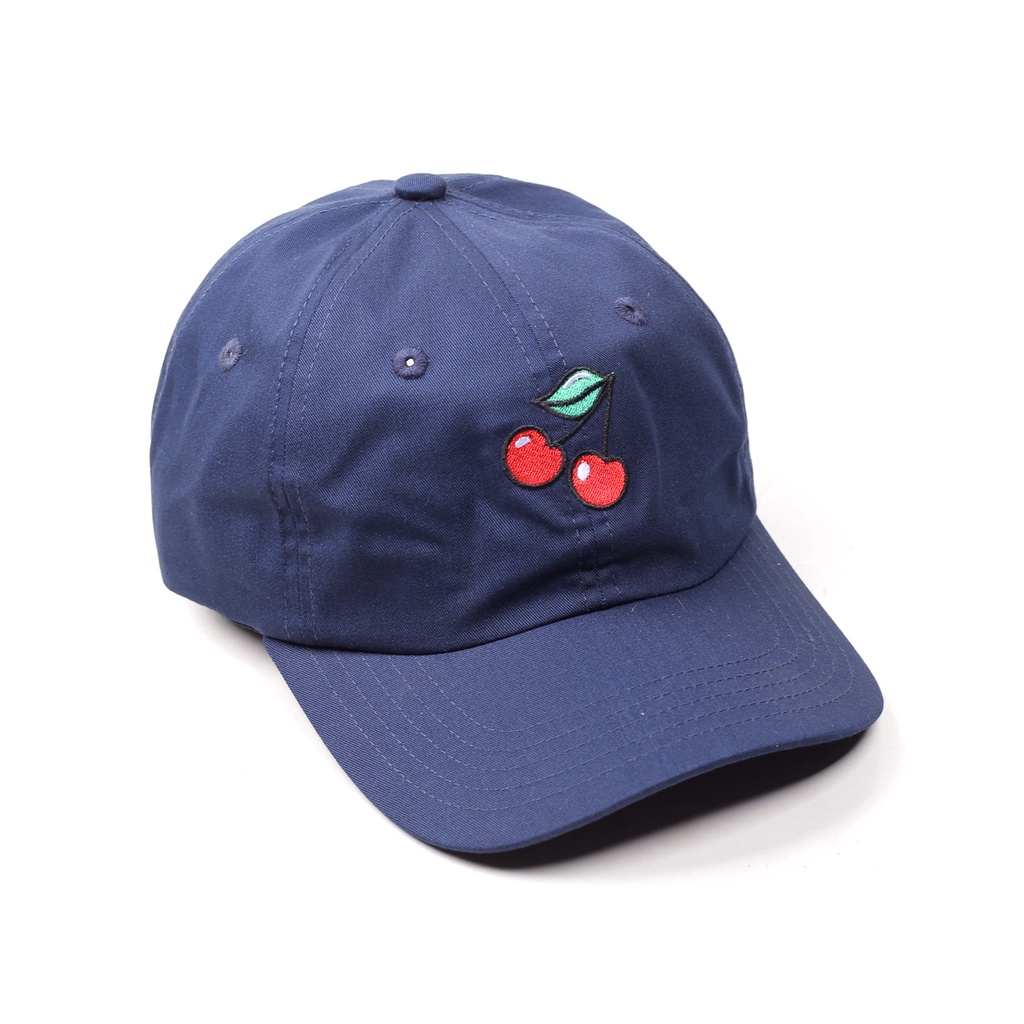 (BISA COD) Topi WADEZIG CHERRY DADHAT NAVY / Topi Pria Baseball Distro Original Cowok Keren Terbaru 