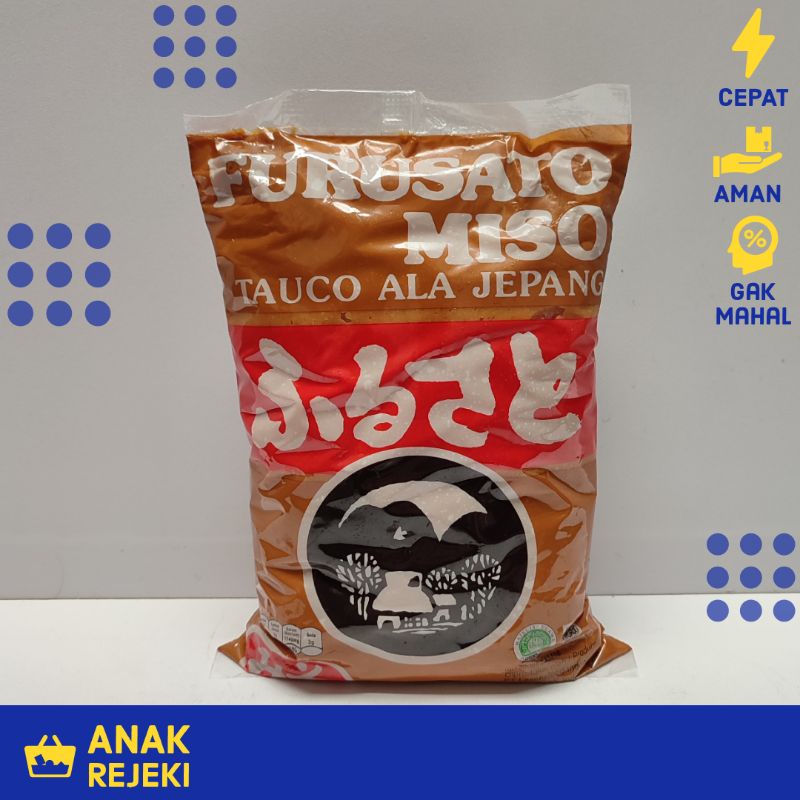 

Furusato Miso 1kg - Tauco Ala Jepang Red Merah Shiro Soup Sup Halal