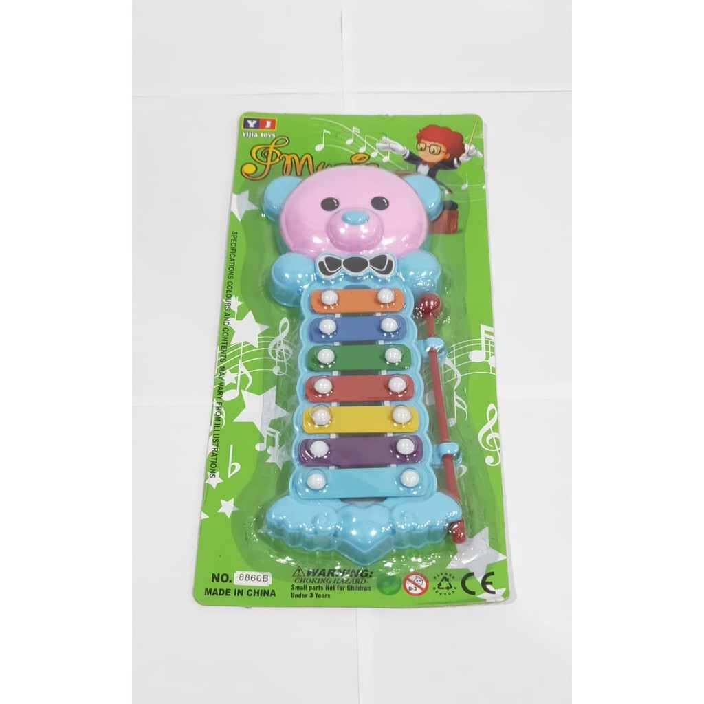 Mainan Alat Musik Xylophone Baby Musical Edukasi Anak Kulintang Bear