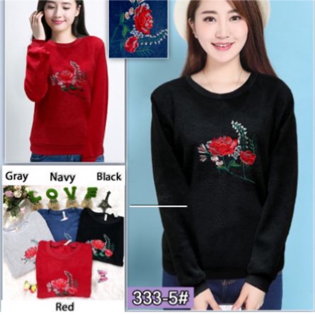 SWEATER WANITA ATASAN LENGAN PANJANG TEBAL HANGAT