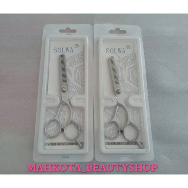 GUNTING RAMBUT SOLWA SASAK PENIPIS RAMBUT