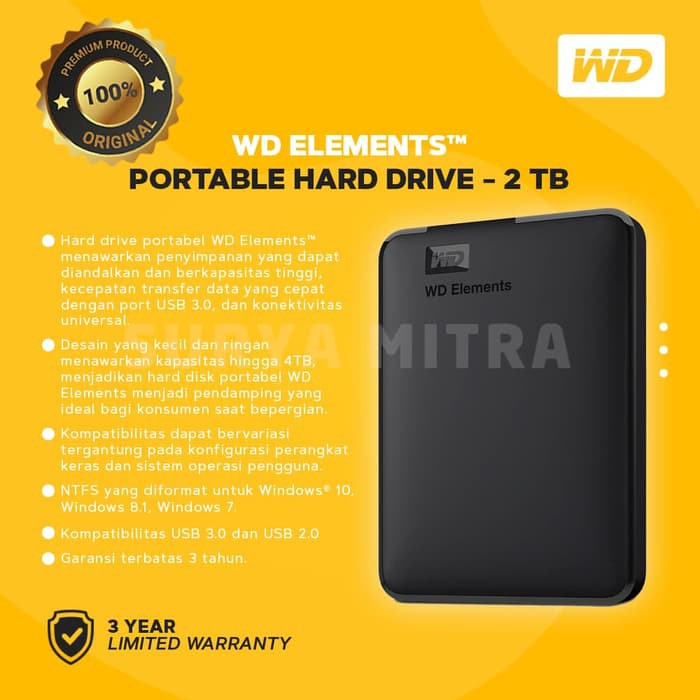Hardisk Eksternal WD Element 2TB