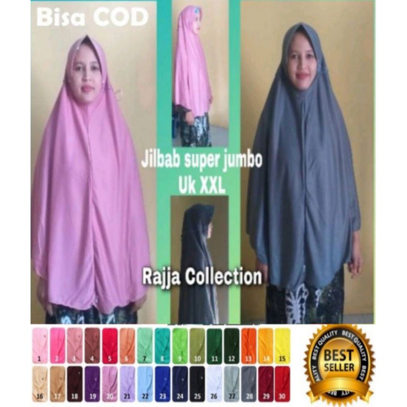 JILBAB HIJAB BERGO KHIMAR SERUT SYARI SUPER JUMBO  XXL