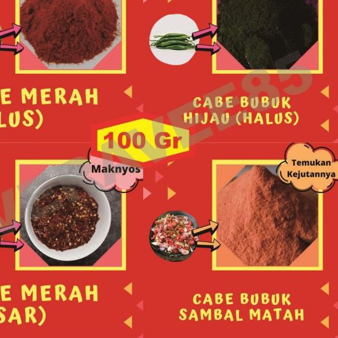 

NEW PRODUCT !!! 9.9 Bubuk Cabe Halus Super Extra Pedas Asin Gurih Rasa Daun Jeruk Aida Kasar Kering Tabur Murah Enak [KODE 083]