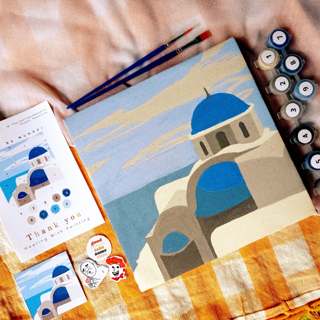 

Paint by Number Kit | Santorini