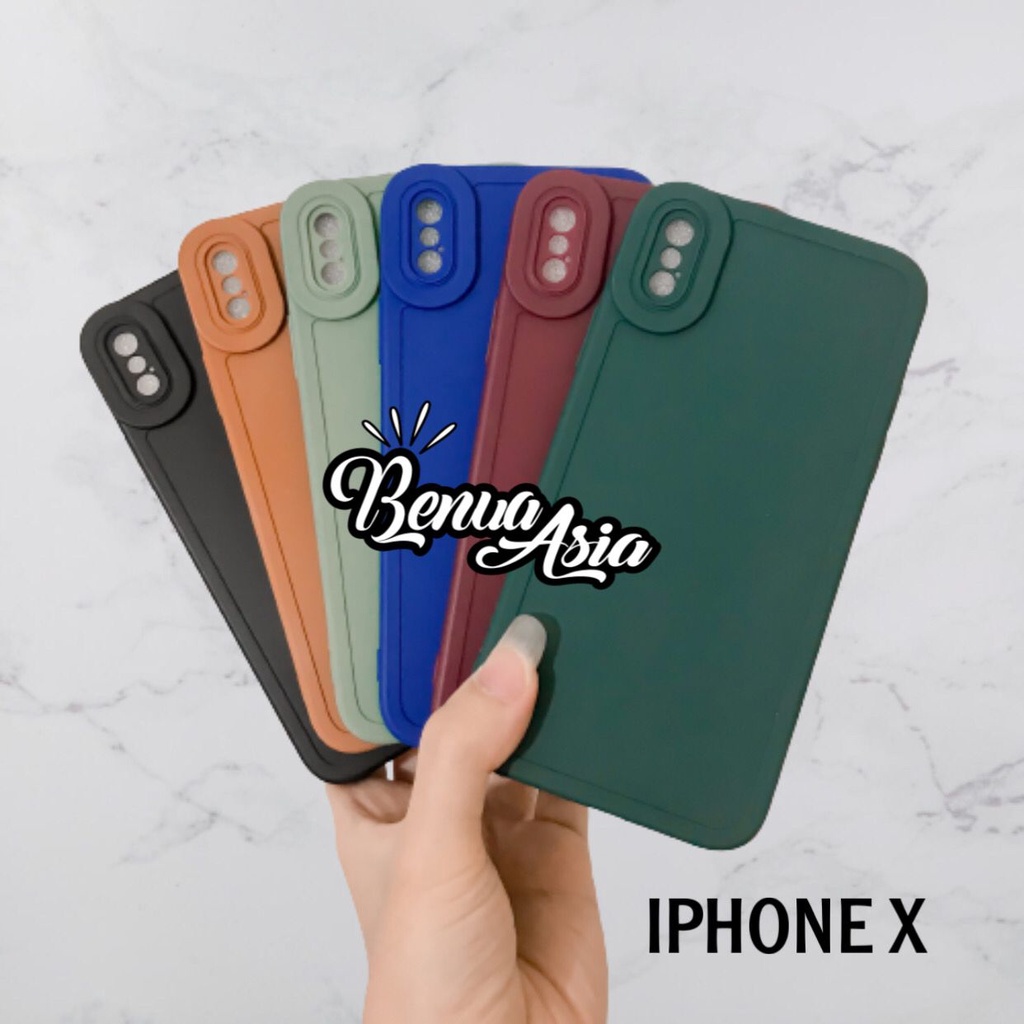 SOFTCASE PRO CAMERA IPHONE X XS MACARON - FA