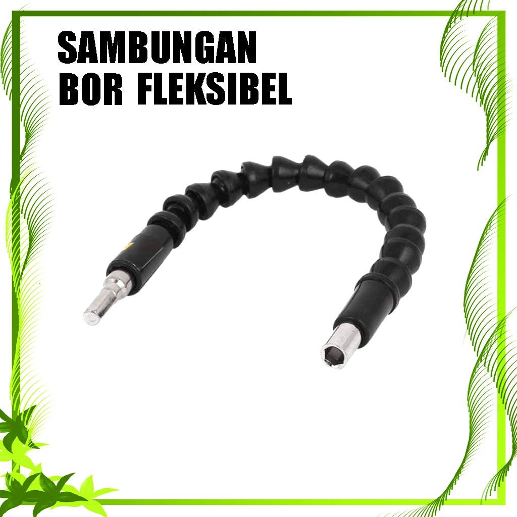 Extension Screwdriver / Flexible Drill Extension / Fleksibel Bor Obeng - Sambungan Ekstensi Kepala Obeng Fleksibel Bor 1/4 30 Cm