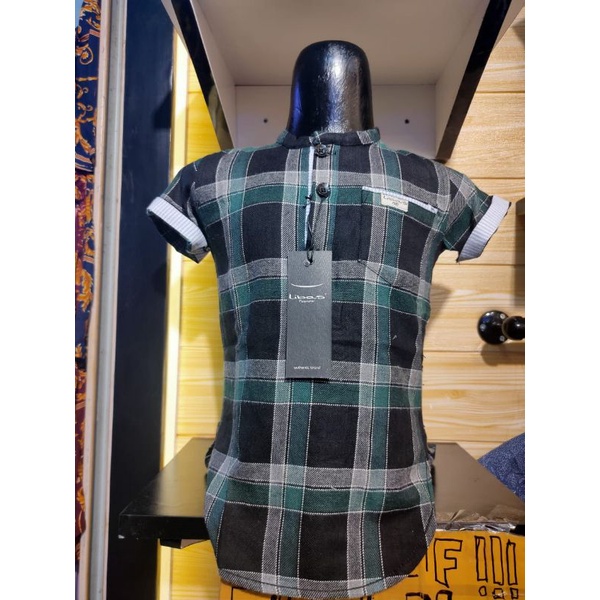 kurta flanel motif kotak