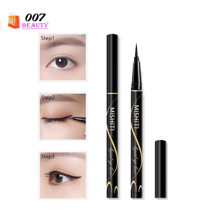 Jual MISHITI Eyeliner Korea Tahan Air 2IN1 Liquid Eyeliner New Brand