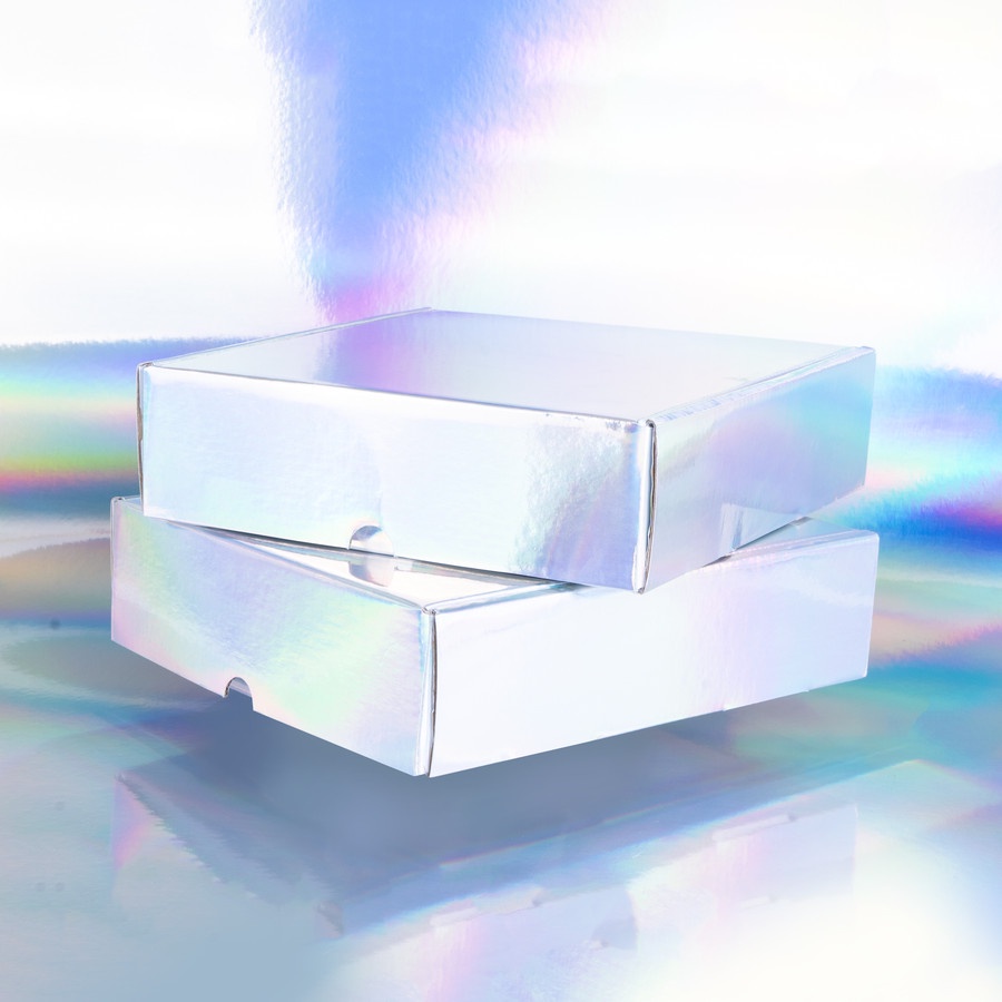 

Hologram Gift Mailer Box | Mailer Box Serbaguna - Uk. 22 x 22 x 6 cm