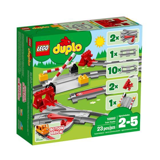 Lego Duplo Train Tracks 10882 Mainan Edukasi Edukatif Anak Balita Bricks Building Blocks Ori Murah