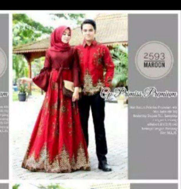Couple Batik Maxi Dress Gamis Primiss 2593 Original