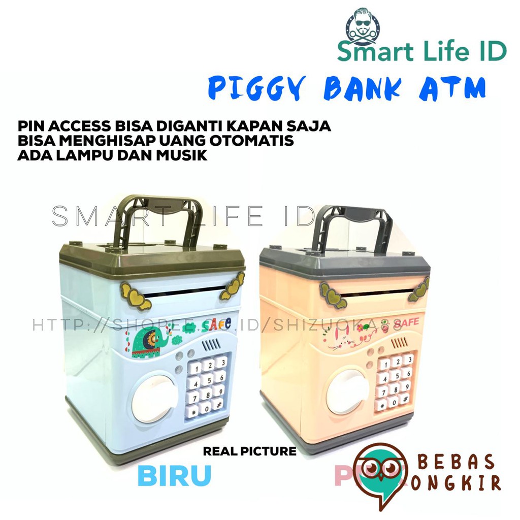 Mesin Celengan Penyedot Otomatis Savety Box ATM BANK PIN Password Otomatis Brankas Canggih Elektrik