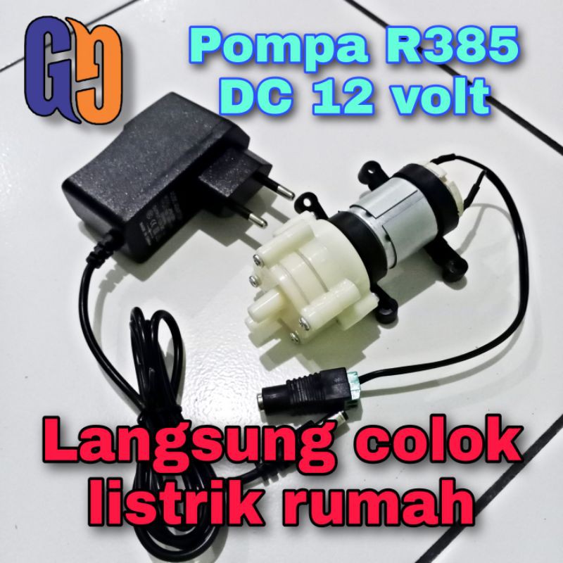 Pompa Air mini R385 Plus Adaptor | Shopee Indonesia