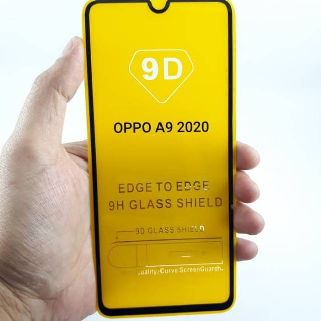 (3 in 1)Tempered glass 5d full + skin carbon +softcase autofocus oppo A5(2020)-A9(2020)-A31(2020)