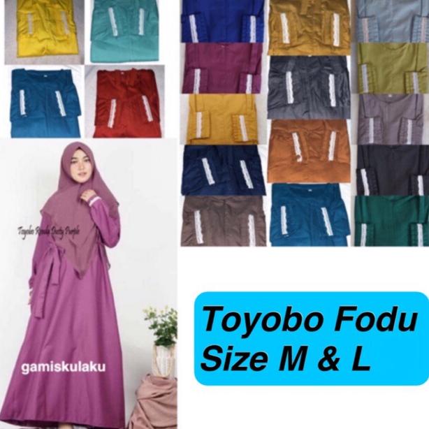 Gamis Toyobo Fodu Lengan Renda