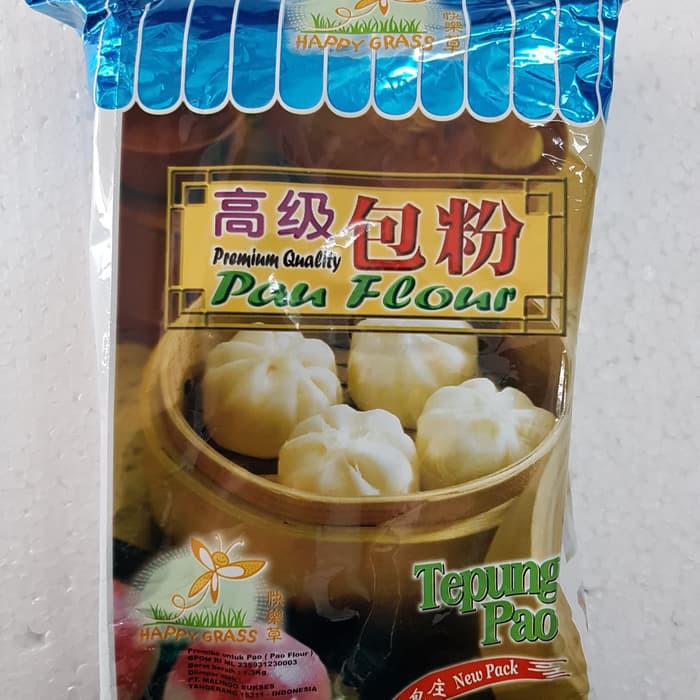 

Tepung Pau Pao Flour Premium Quality Happy Grass